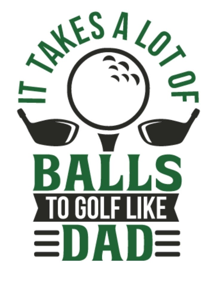 Adult and Child selection of golfing tees - Attitudes and Gratitudes