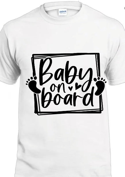 Baby on board Adult Tee - Attitudes and Gratitudes