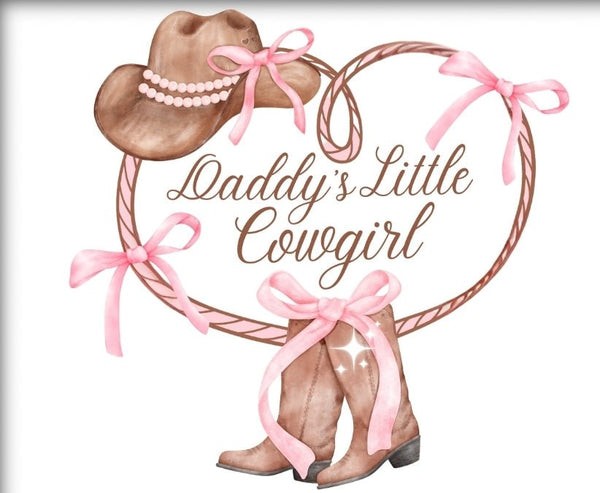 Daddy's little cowgirl tee and onesie - Attitudes and Gratitudes