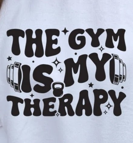 Gym is my therapy unisex t-shirt - Attitudes and Gratitudes