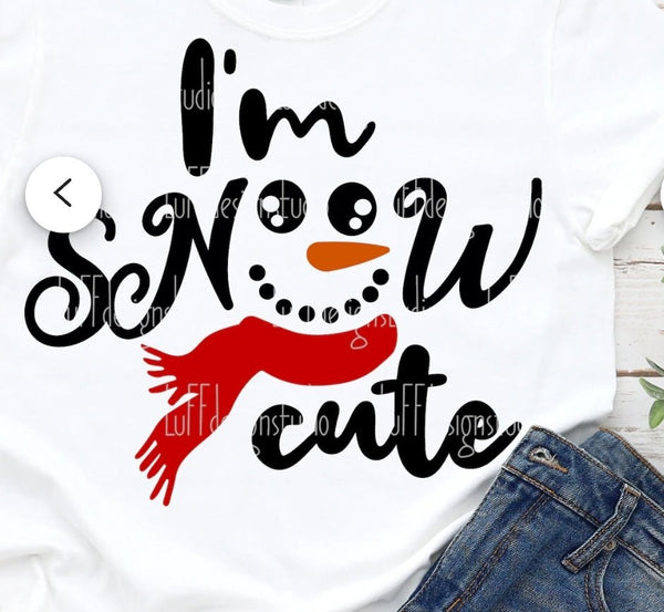 Kids and Toddler I snow Im cute sweatshirt or tshirt - Attitudes and Gratitudes