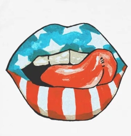 Patriotic Lip tshirt in adult and kids - Attitudes and Gratitudes