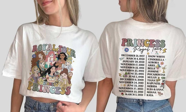 Royal Disney Princess Tour Tshirt - Attitudes and Gratitudes